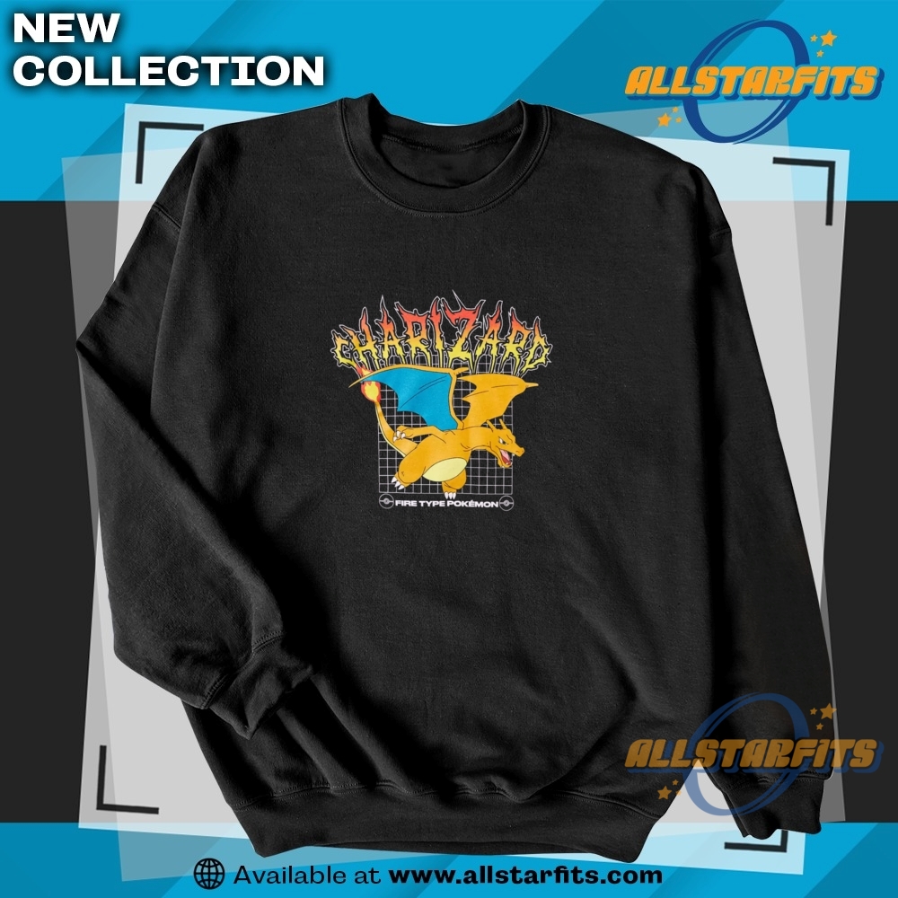 Pokemon Charizard Metal T Shirt 5 Pokemon Charizard Metal T Shirt