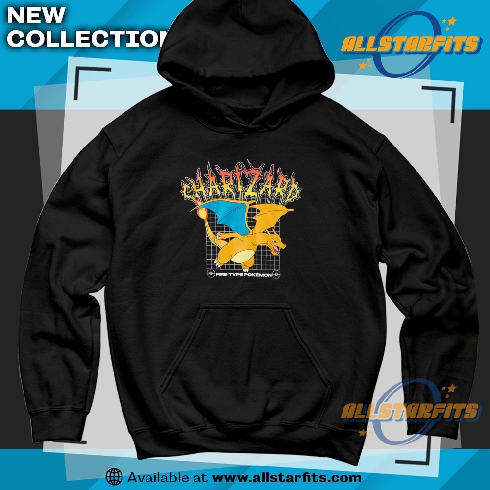 Pokemon Charizard Metal T Shirt 6 Pokemon Charizard Metal T Shirt