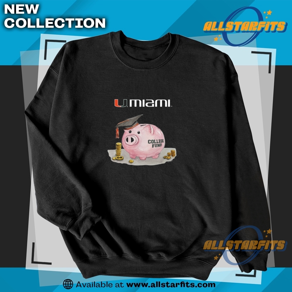 Miami Hurricanes Tiny Turnip Toddler Piggy Bank T Shirt 5 Miami Hurricanes Tiny Turnip Toddler Piggy Bank T Shirt