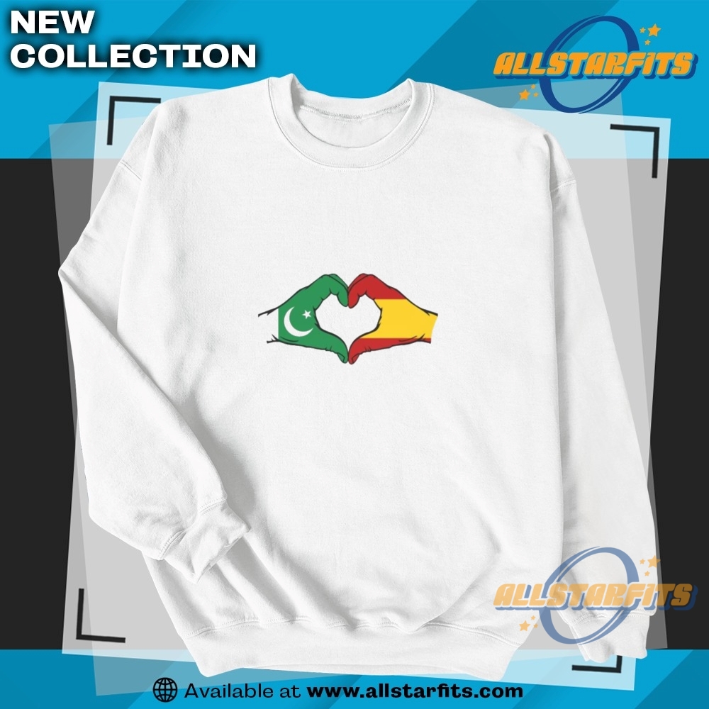 Pakistan Spain Flag Hand Heart Shape On Womens Oversized Cropped T Shirt 5 Pakistan Spain Flag Hand Heart Shape on Women’s Oversized Cropped T Shirt