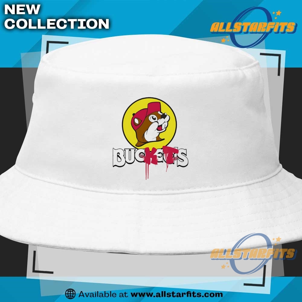 Bucees Buckets Parody Logo Tshirt 9 Buc-ee’s BUCKETS parody logo T-shirt