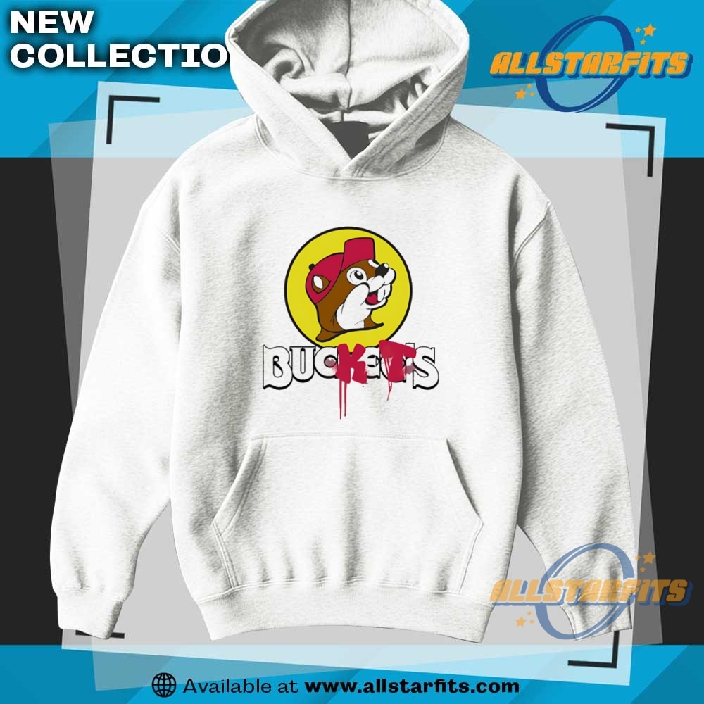 Bucees Buckets Parody Logo Tshirt 8 Buc-ee’s BUCKETS parody logo T-shirt
