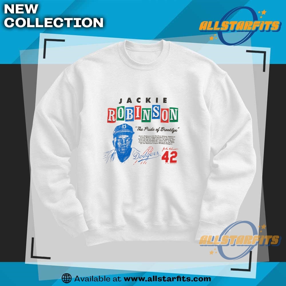 Jackie Robinson Cream Brooklyn Dodgers Cooperstown Collection Jackietown T Shirt 6 Jackie Robinson Cream Brooklyn Dodgers Cooperstown Collection Jackietown T Shirt