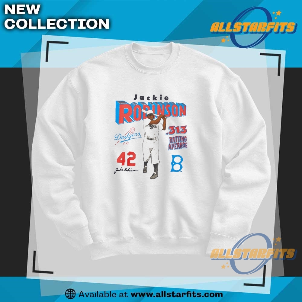 Jackie Robinson Gray Brooklyn Dodgers Cooperstown Collection Iconic T Shirt 6 Jackie Robinson Gray Brooklyn Dodgers Cooperstown Collection Iconic T Shirt