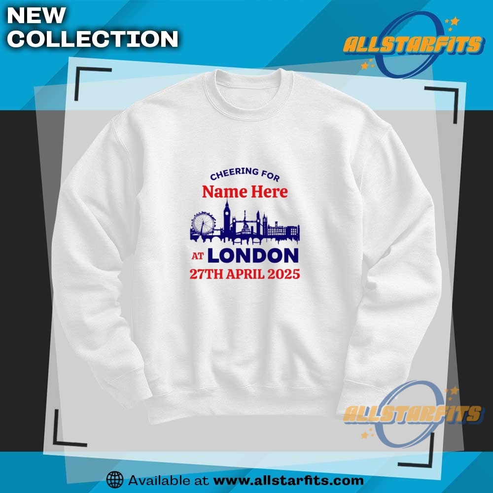 Cheering For Custom Name At London 2025 T Shirt 6 Cheering For Custom Name at London 2025 T Shirt