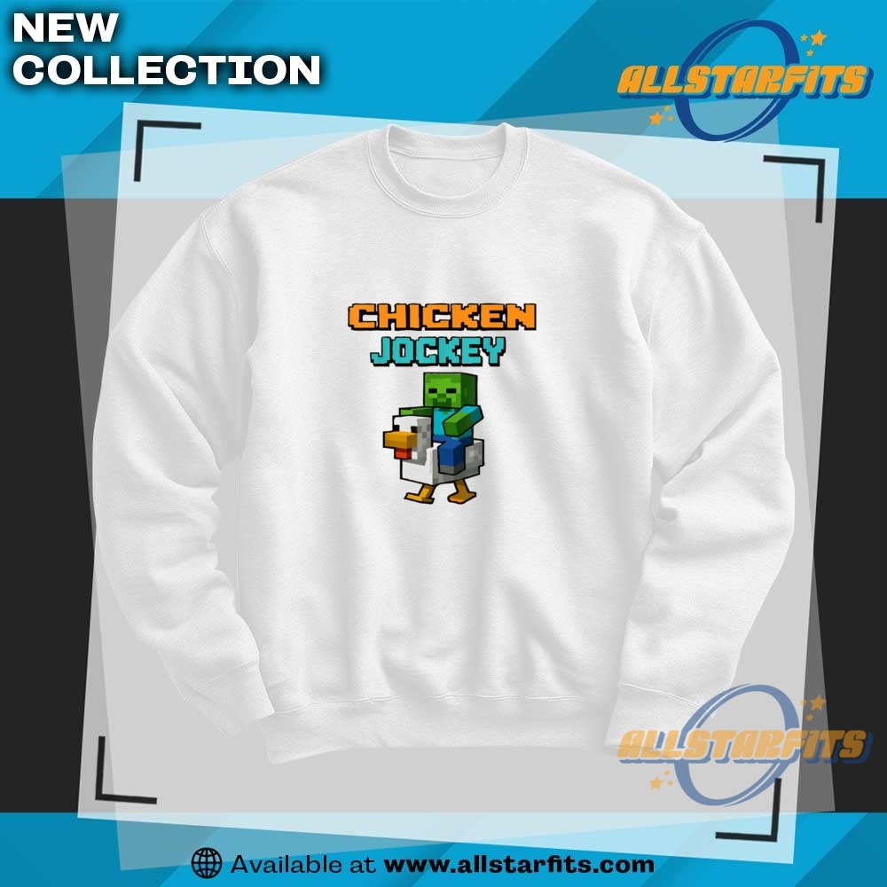 Funny Minecraft Zombie Riding Chicken Vector Shirt 5 Funny Minecraft Zombie Riding Chicken Vector Shirt