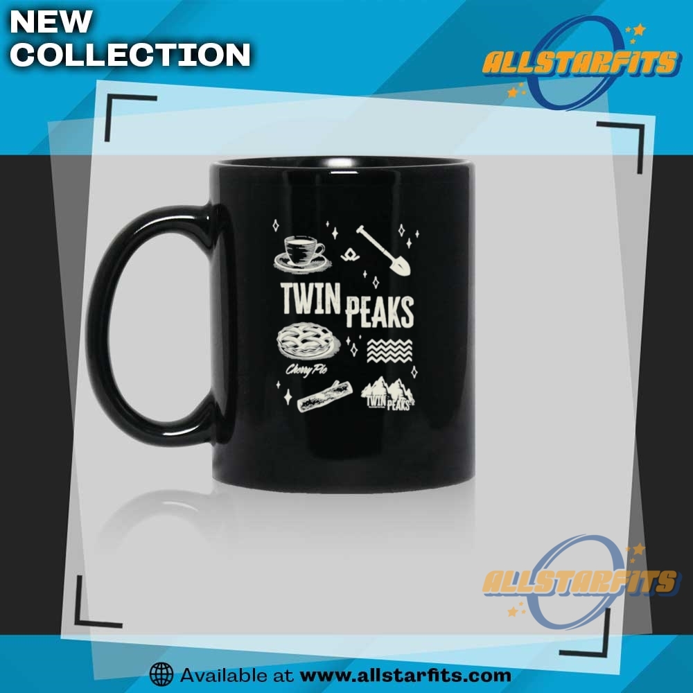 Twin Peaks T Shirt Cherry Pie Coffee Log Shovel Design 8 Twin Peaks T Shirt Cherry Pie Coffee Log Shovel Design