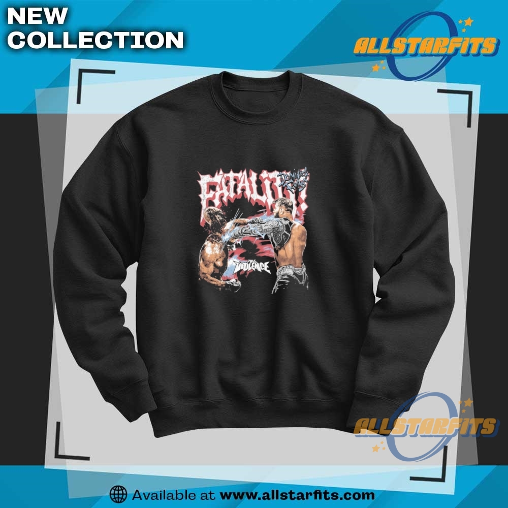 Dominick Reyes Fatality Full Violence T Shirt 6 Dominick Reyes Fatality Full Violence T Shirt