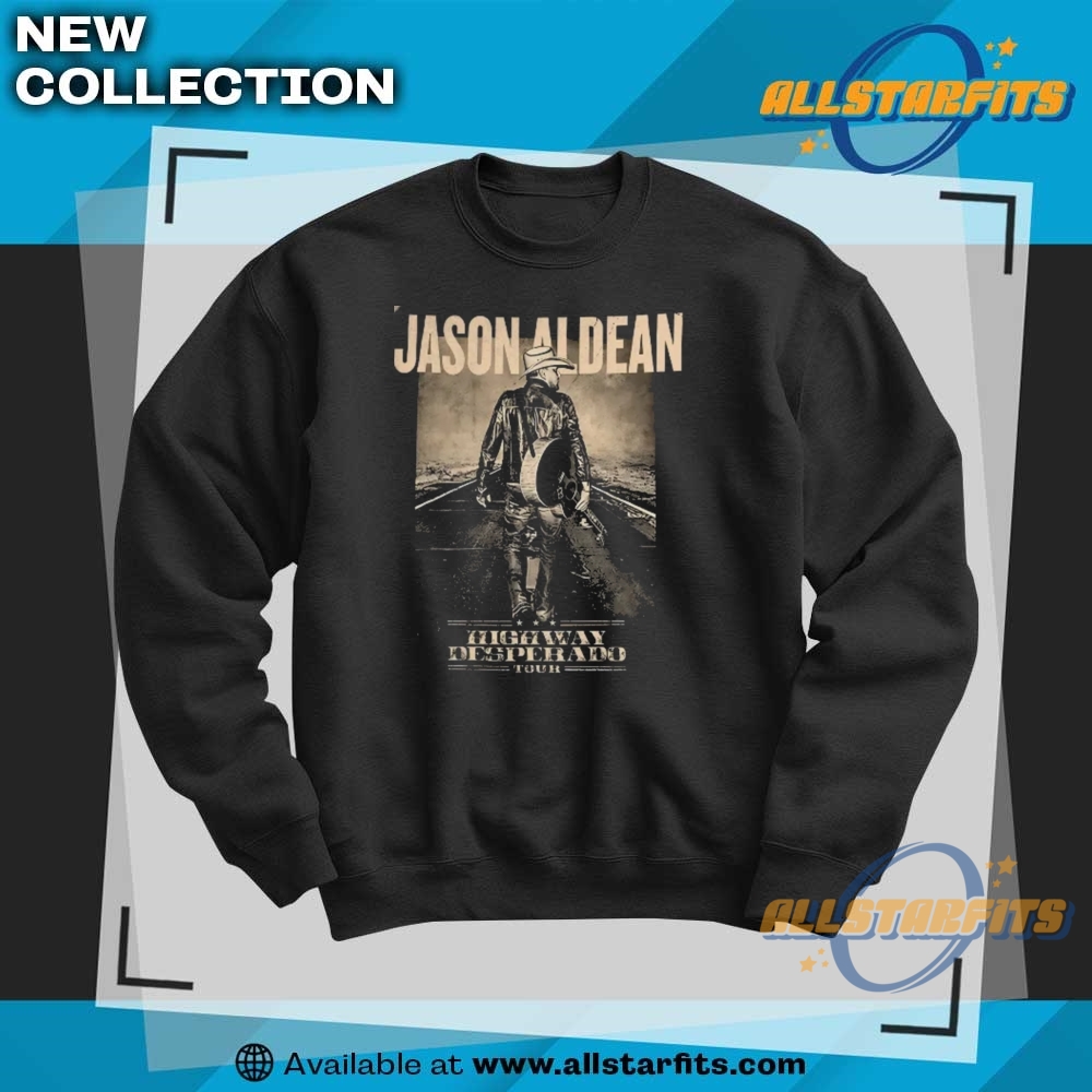 Jason Aldean Highway Desperado Tour T Shirt 6 Jason Aldean Highway Desperado Tour T Shirt