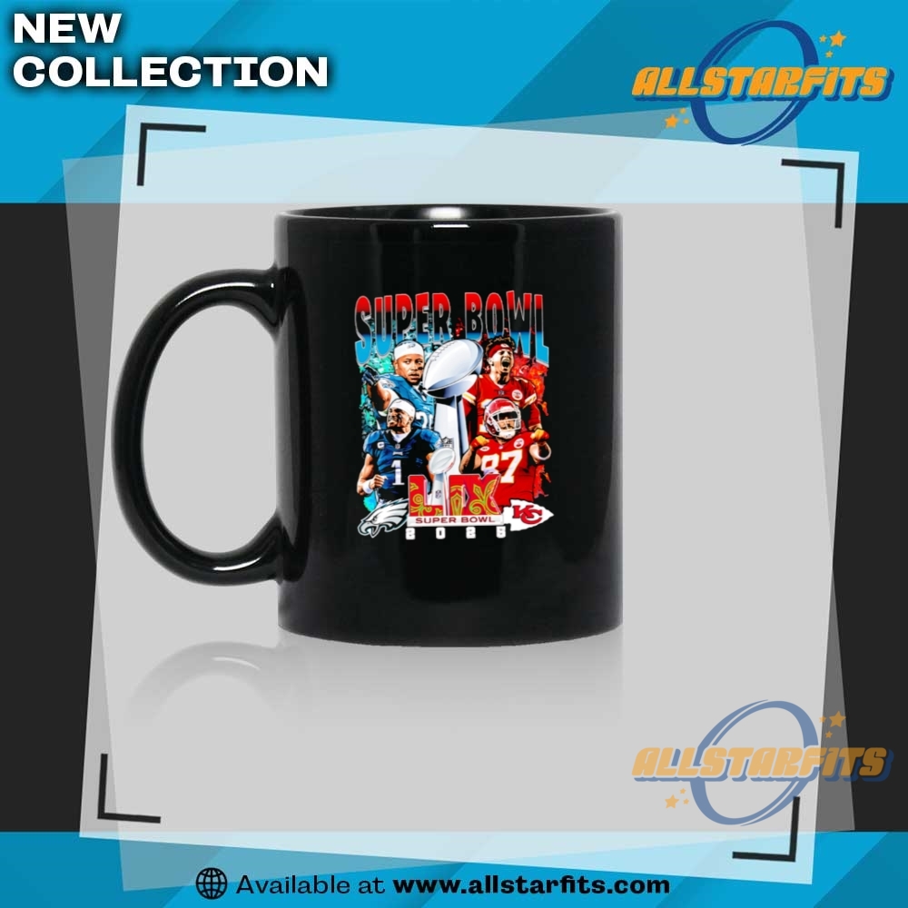 Philadelphia Eagles Vs Kansas City Chiefs Super Bowl 59 Tee 8 Philadelphia Eagles vs Kansas City Chiefs Super Bowl 59 Tee