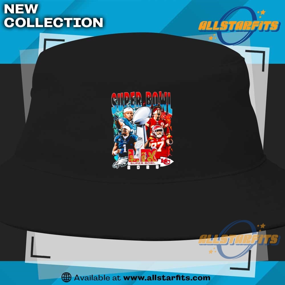 Philadelphia Eagles Vs Kansas City Chiefs Super Bowl 59 Tee 9 Philadelphia Eagles vs Kansas City Chiefs Super Bowl 59 Tee