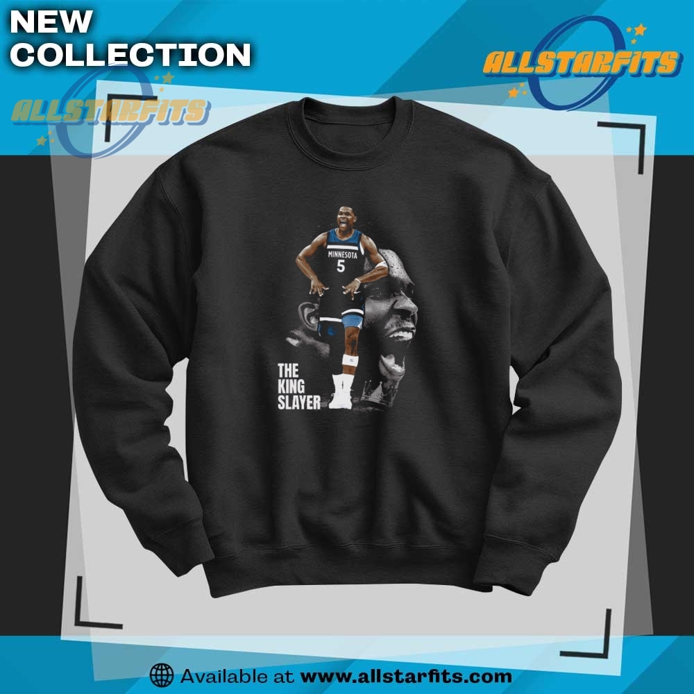 The King Slayer Anthony Edwards 2025 Playoff Tee 6 The KING SLAYER Anthony Edwards 2025 Playoff Tee