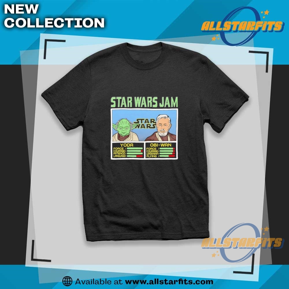 "Top Trending T-Shirts: Caitlin Clark, Star Wars, & Lilo and Stitch" 4 Star Wars Jam Yoda And Obi Wan Shirt