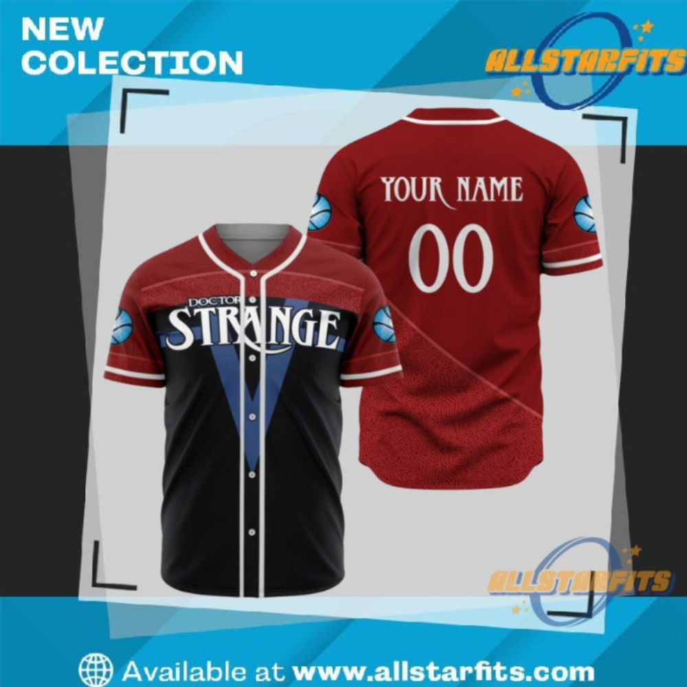 Top Youth and Women's T-Shirts: NBA, F1, Red Bull, Ferrari 27 Personalized Doctor Strange Baseball Jersey