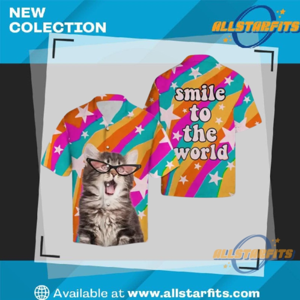 "Top 2024 Soccer Jerseys: Liverpool, Napoli, Barcelona, Man City, South Korea" 21 Cute Pink Glasses Cat Smile To The World Trendy Hawaiian Shirt