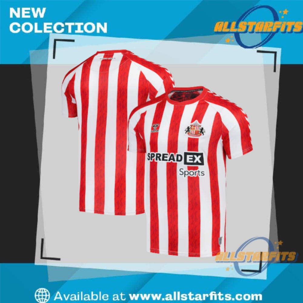 "Top 2024 Soccer Jerseys: Liverpool, Napoli, Barcelona, Man City, South Korea" 30 Sunderland Hummel Home Shirt