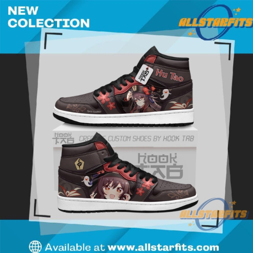 "Top Custom Anime and Game Sneakers for Ultimate Fan Style" 2 Hu Tao Custom Genshin Impact Shoes J1 Sneakers