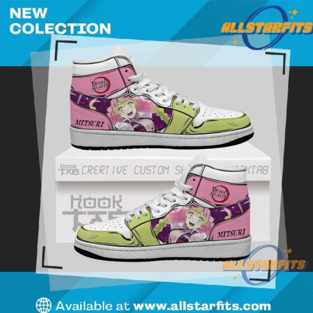 "Top Custom Anime and Game Sneakers for Ultimate Fan Style" 9 Mitsuri Demon Slayer Jordan 1 Anime Sneakers