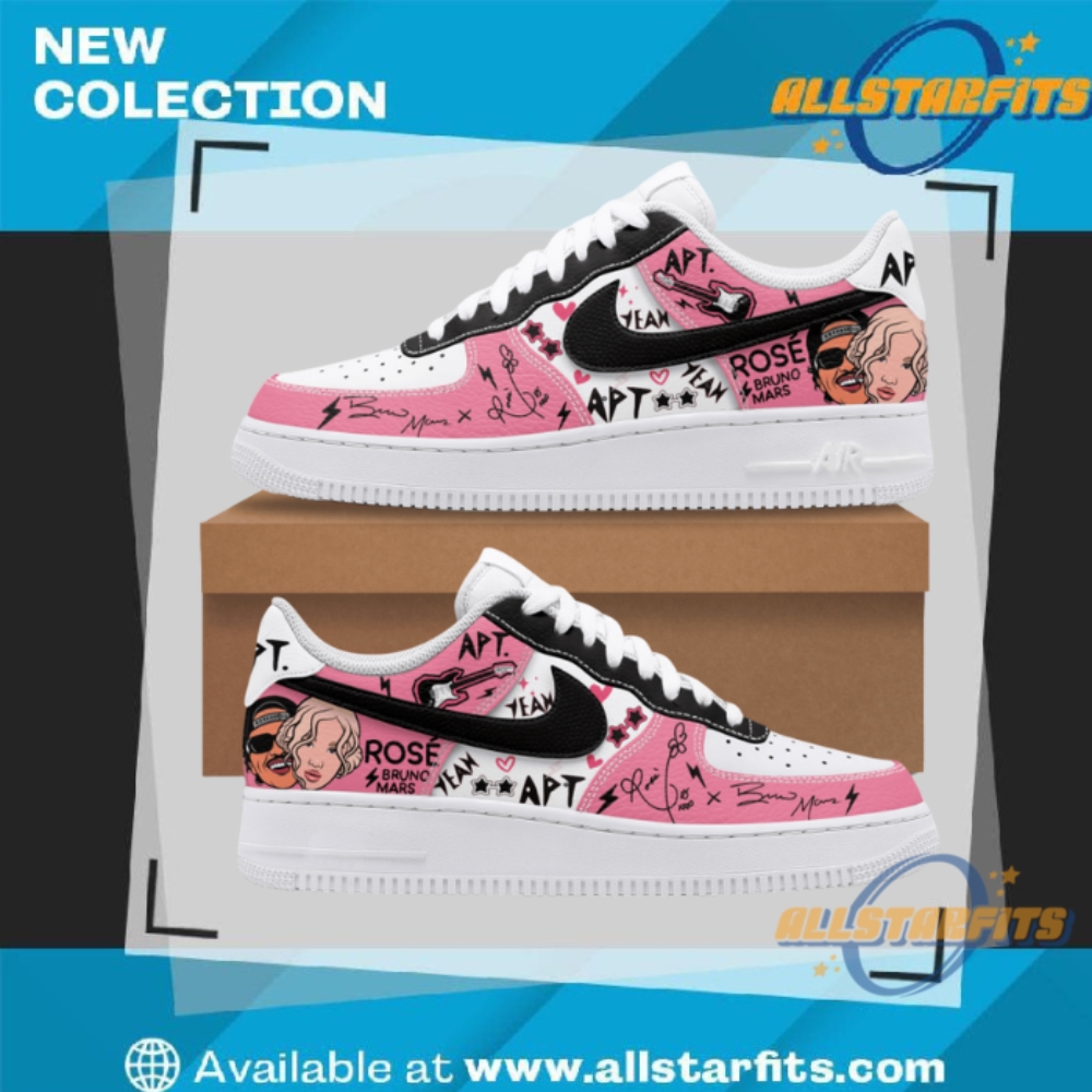 "Top Custom Anime and Game Sneakers for Ultimate Fan Style" 17 Bruno Mars X Rose Custom Pink Black Sneakers