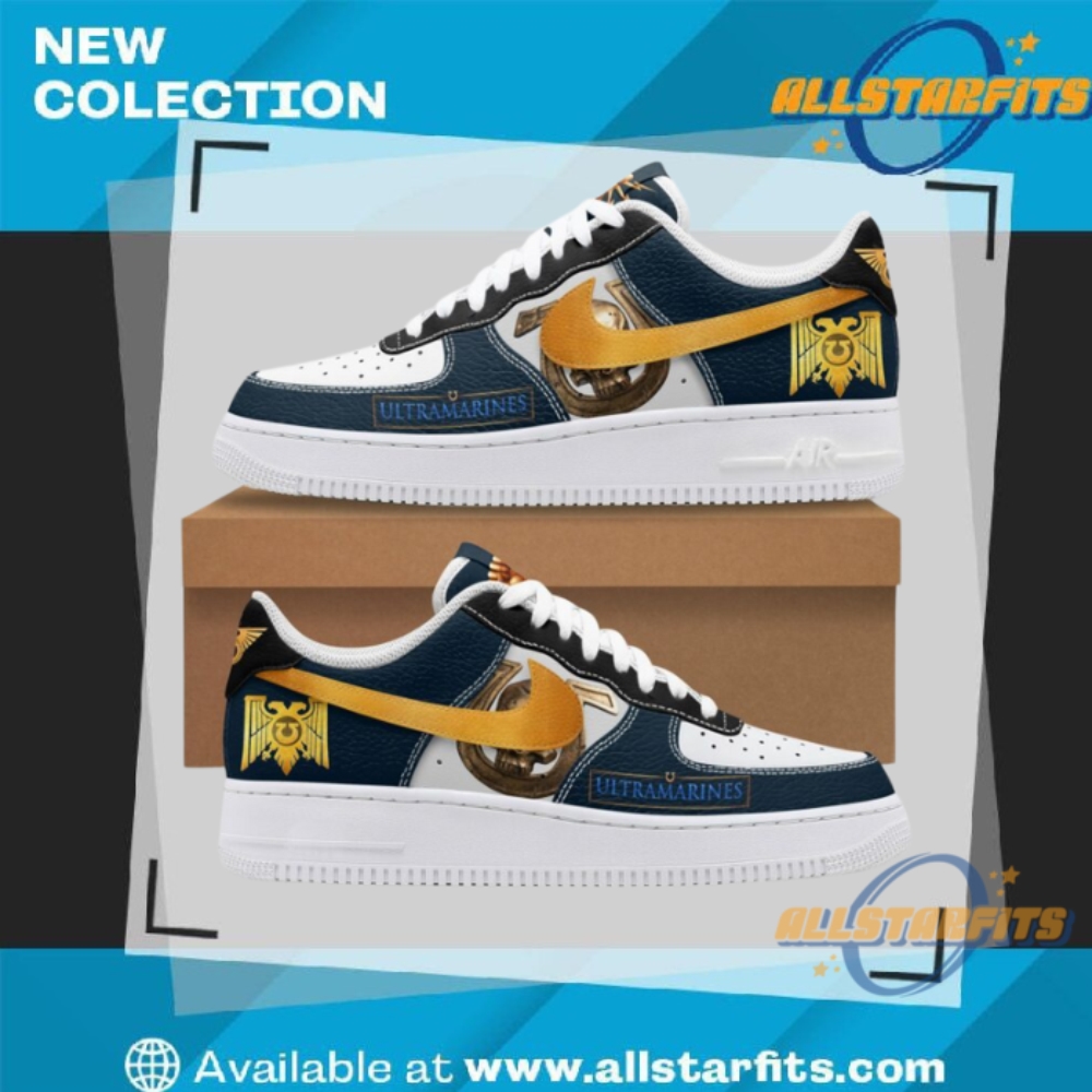 "Top Custom Anime and Game Sneakers for Ultimate Fan Style" 32 Warhammer 40K Ultramarines Af1 Sneakers