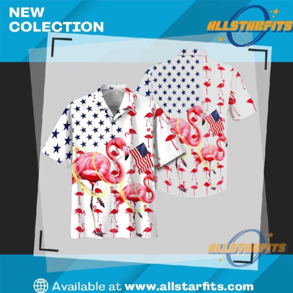 "Custom 3D Design Apparel: Flamingo, Galactic, and Tropical Baseball Jerseys" 36 Flamingo Hawaiian Shirt