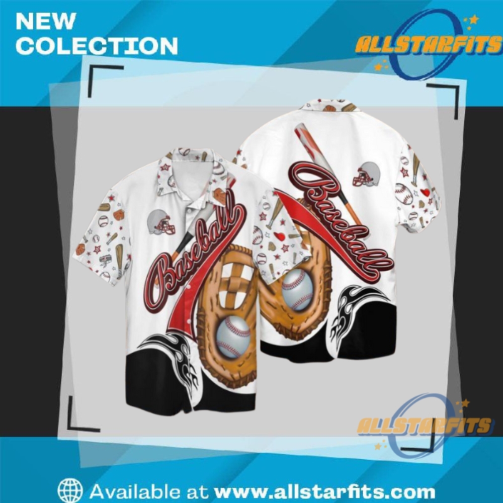 "Custom 3D Design Apparel: Flamingo, Galactic, and Tropical Baseball Jerseys" 41 Baseball Sports Hawaiian Shirt
