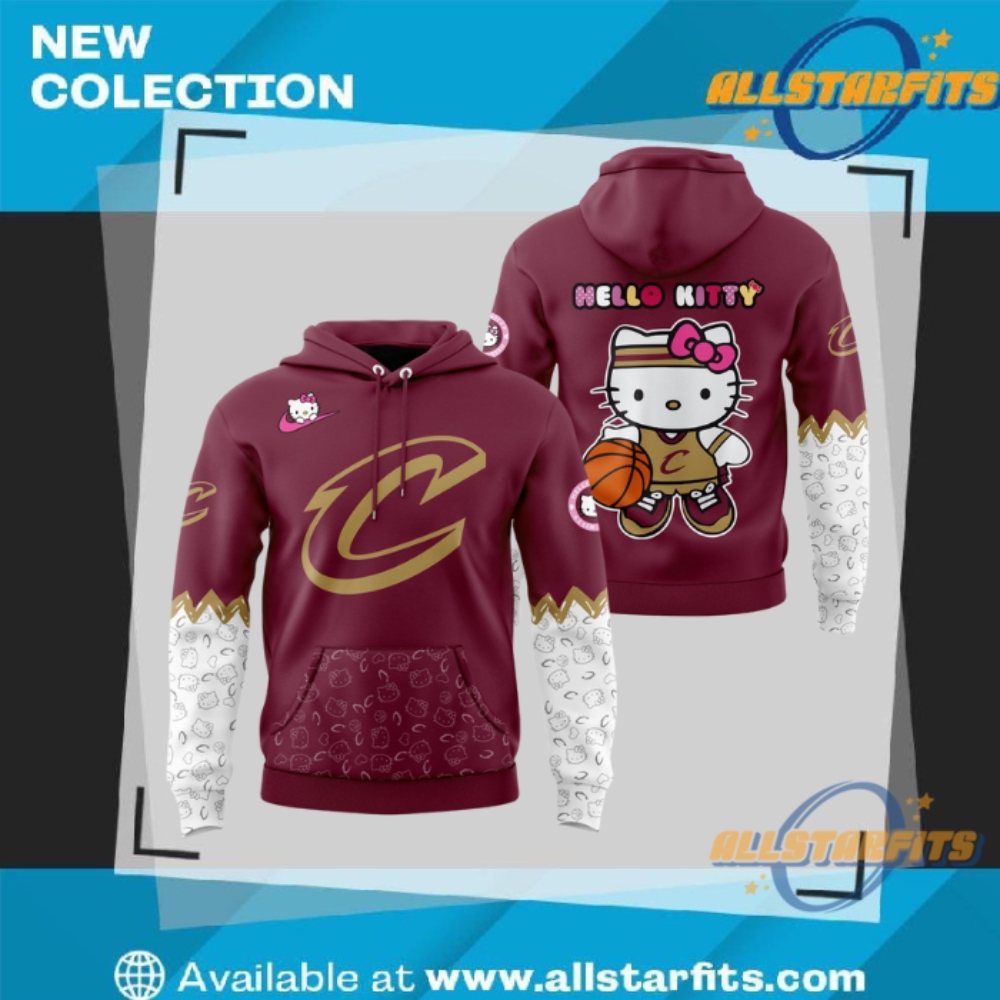 "Top 5 Must-Have Sports Team Hoodies for Ultimate Fans" 10 Cleveland Cavaliers X Hello Kitty Game Night Hoodie