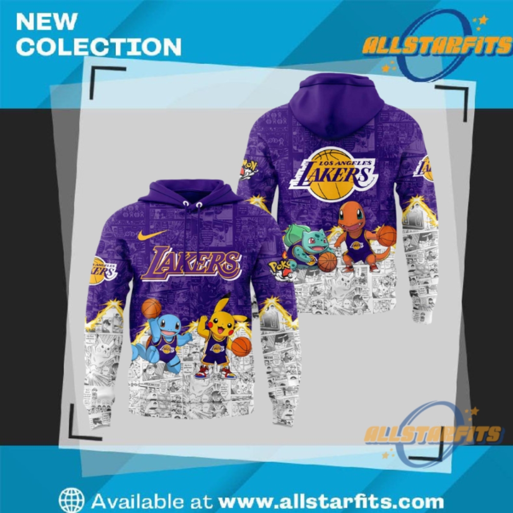"Top 5 Must-Have Sports Team Hoodies for Ultimate Fans" 14 Los Angeles Lakers X Pokémon Hoodie