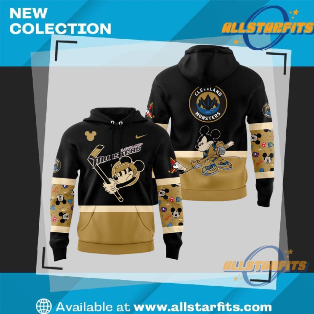 "Top 5 Must-Have Sports Team Hoodies for Ultimate Fans" 22 Cleveland Monsters Mickey Friends Hoodie