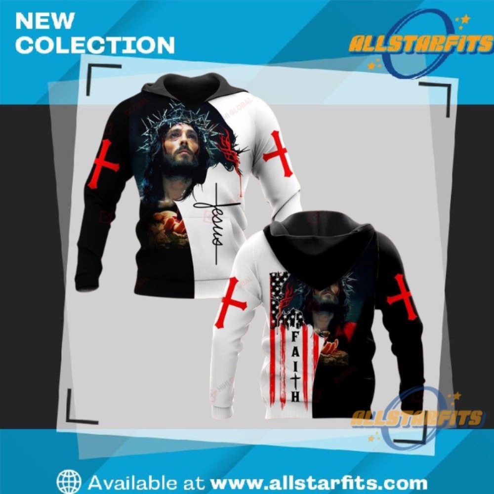"Top 5 Must-Have Sports Team Hoodies for Ultimate Fans" 35 Faith Jesus God All Over Print 3D Shirts