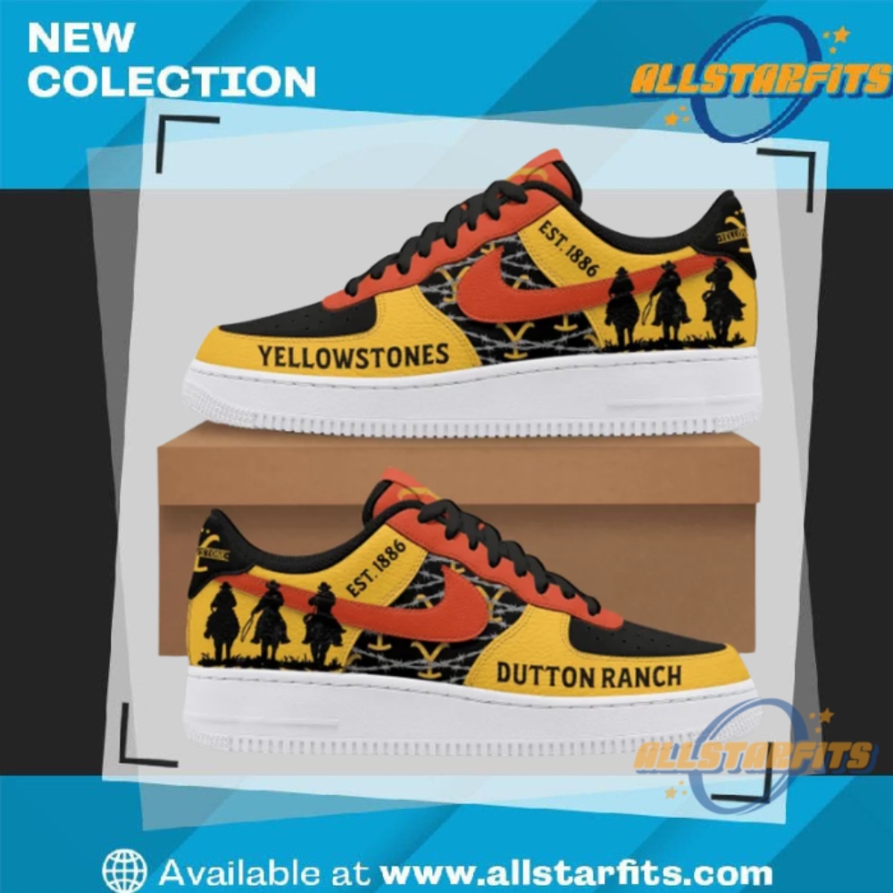 "Top Trendy Custom Air Force 1 Sneakers for Unique Style" 16 Yellowstones Est. 1886 Limited Edition Nike Air Force 1