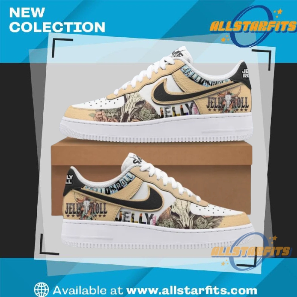 "Top Trendy Custom Air Force 1 Sneakers for Unique Style" 20 Jelly Roll Skull Roses Limited Edition Nike Air Force 1