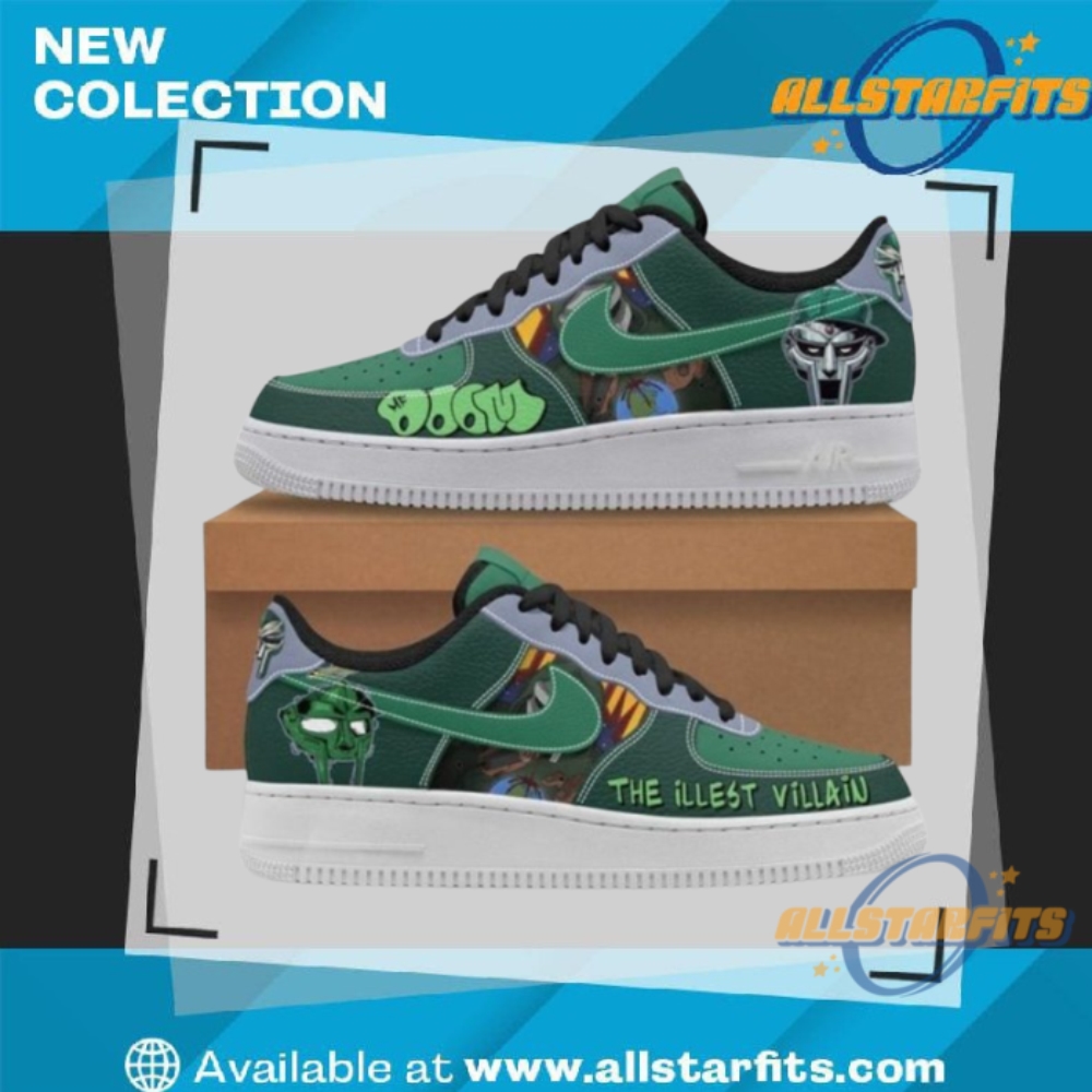 "Top Trendy Custom Air Force 1 Sneakers for Unique Style" 25 Mf Doom The Illest Villain Kicks Limited Edition Nike Air Force 1