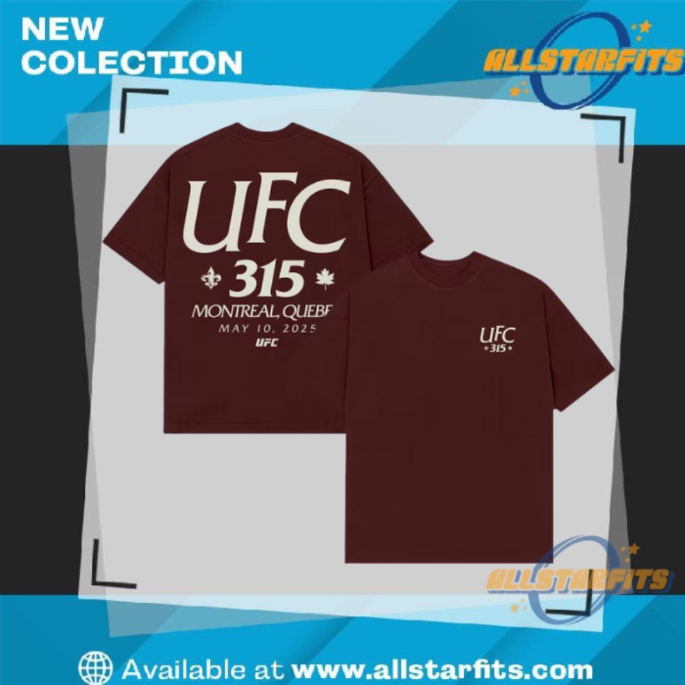 "Top 5 Must-Have 2025 T-Shirts for Basketball and Wrestling Fans" 8 Ufc 315 Location T Shirt