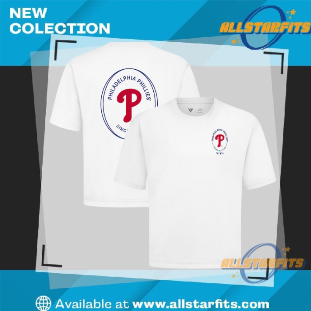 "Top 5 Must-Have 2025 T-Shirts for Basketball and Wrestling Fans" 13 Philadelphia Phillies Levelwear Signet Oversized Luxe Signature Knit T Shirt