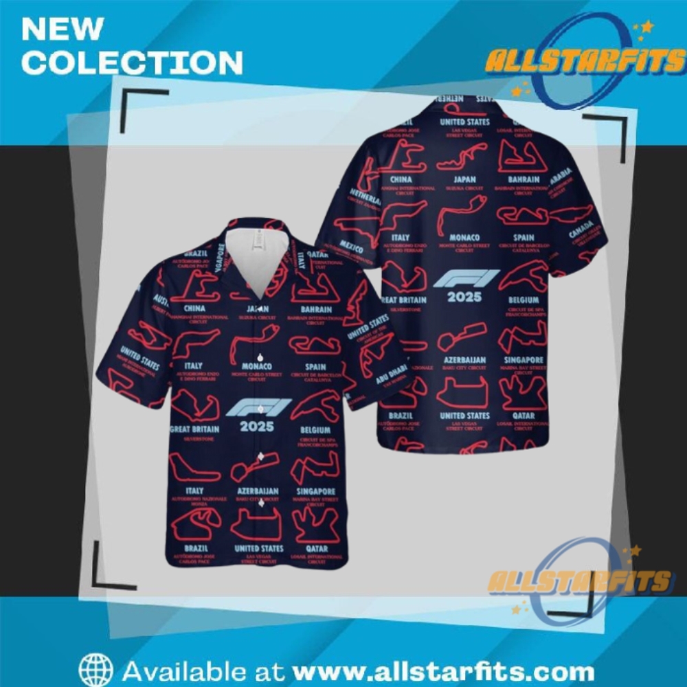 "Top 5 Must-Have 2025 T-Shirts for Basketball and Wrestling Fans" 27 Formula 1 Tracks F1 2025 Aloha Hawaiian Shirt
