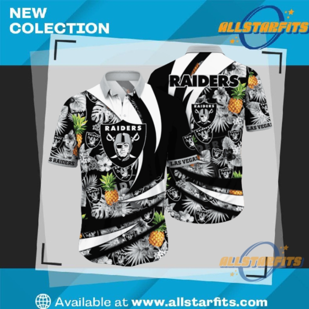 "Top NFL Flower Hawaii Shirts: Raiders, Patriots, Panthers, Cardinals Picks" 2 Las Vegas Raiders Nfl Flower Hawaii Shirt