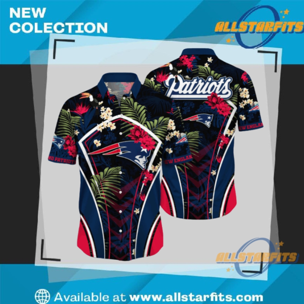 "Top NFL Flower Hawaii Shirts: Raiders, Patriots, Panthers, Cardinals Picks" 3 New England Patriots Nfl Flower Hawaii Shirt