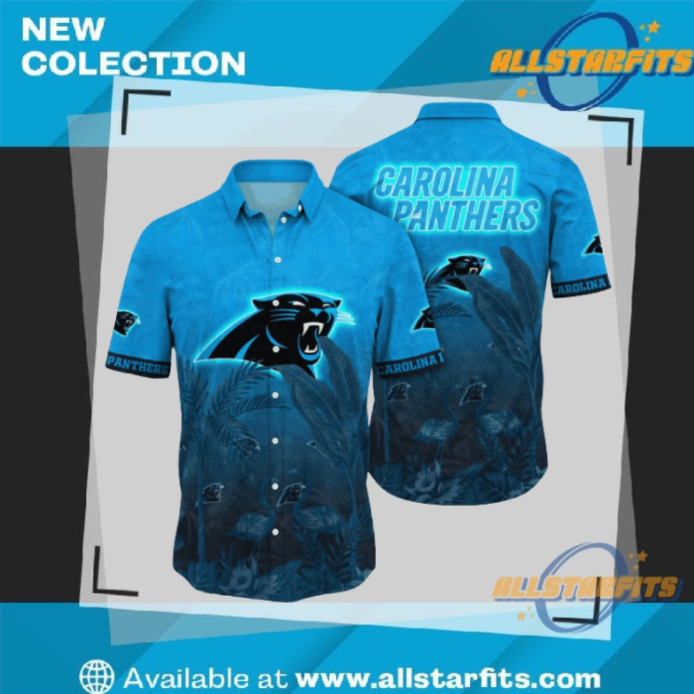 "Top NFL Flower Hawaii Shirts: Raiders, Patriots, Panthers, Cardinals Picks" 4 Carolina Panthers Nfl Flower Hawaii Shirt