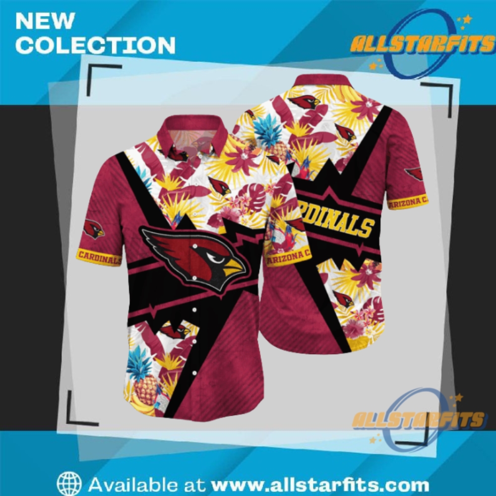 "Top NFL Flower Hawaii Shirts: Raiders, Patriots, Panthers, Cardinals Picks" 6 Arizona Cardinals Nfl Flower Hawaii Shirt