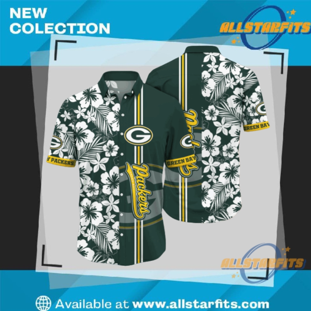 "Top NFL Flower Hawaii Shirts: Raiders, Patriots, Panthers, Cardinals Picks" 8 Green Bay Packers Nfl Flower Hawaii Shirt