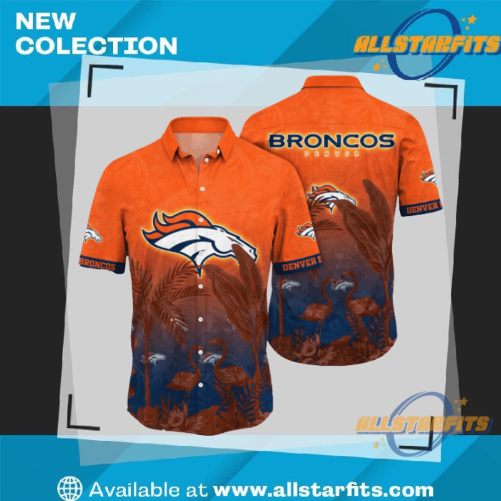 "Top NFL Flower Hawaii Shirts: Raiders, Patriots, Panthers, Cardinals Picks" 9 Denver Broncos Nfl Flower Hawaii Shirt