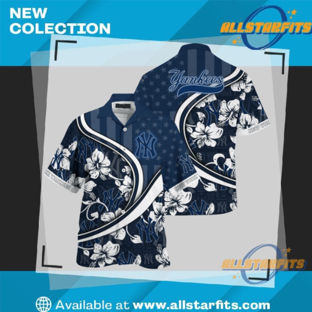 "Top NFL Flower Hawaii Shirts: Raiders, Patriots, Panthers, Cardinals Picks" 18 New York Yankees Mlb Us Flag Flower Hawaii Shirt
