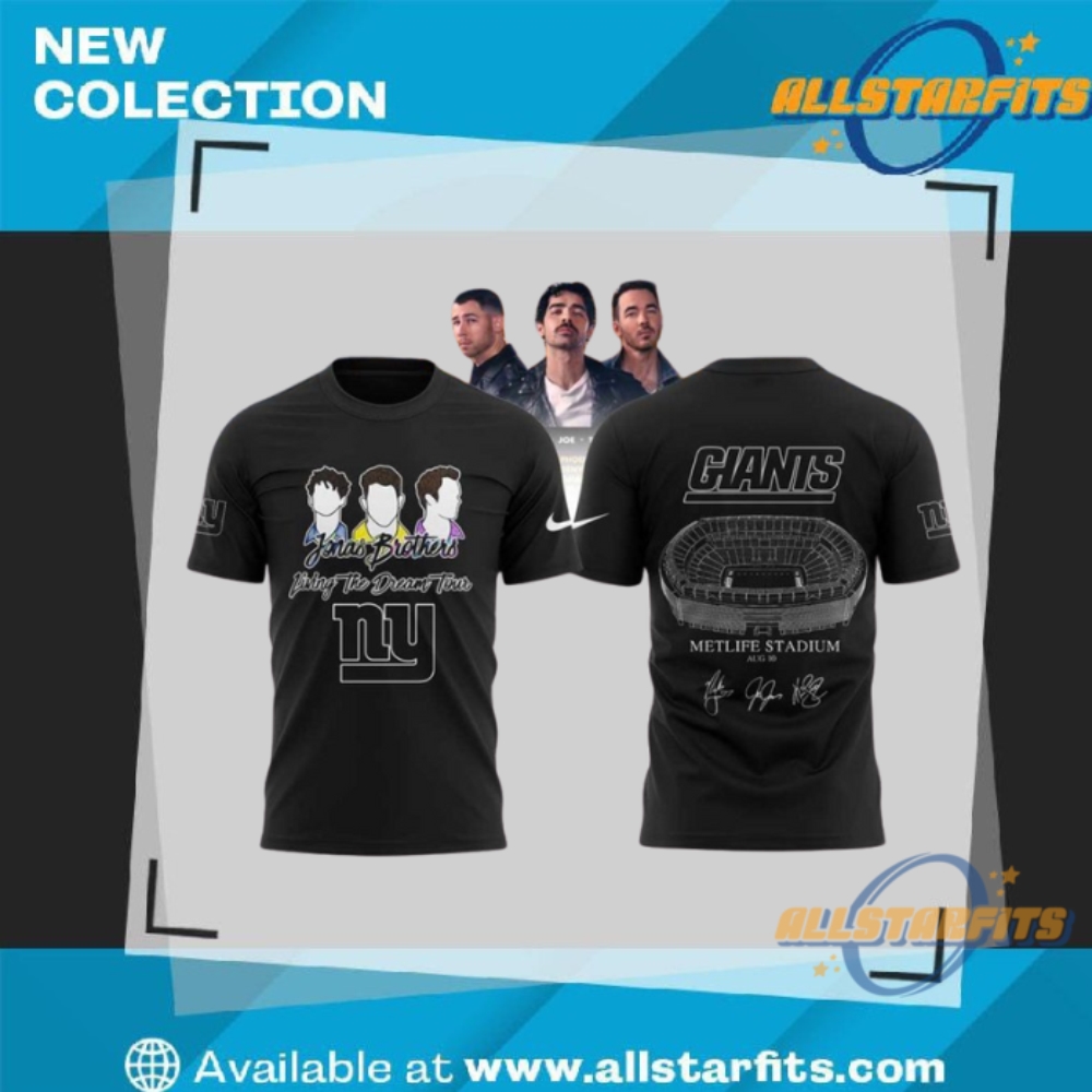 "Top NFL Flower Hawaii Shirts: Raiders, Patriots, Panthers, Cardinals Picks" 22 New York Giants Jonas20 Living The Dream Tour 2025 T Shirt