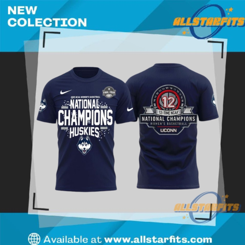 "Top NFL Flower Hawaii Shirts: Raiders, Patriots, Panthers, Cardinals Picks" 33 Uconn Huskies 2025 Women Basketball National Champions T Shirt