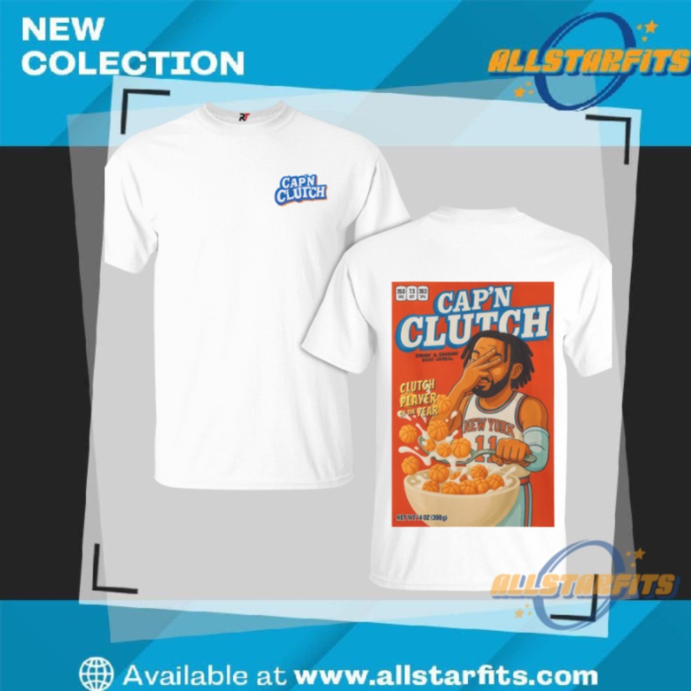 "Top 5 Must-Have Vintage and Tour Shirts for 2023 Fans" 3 Captain Capn Clutch Jalen Brunson Knicks Shirt