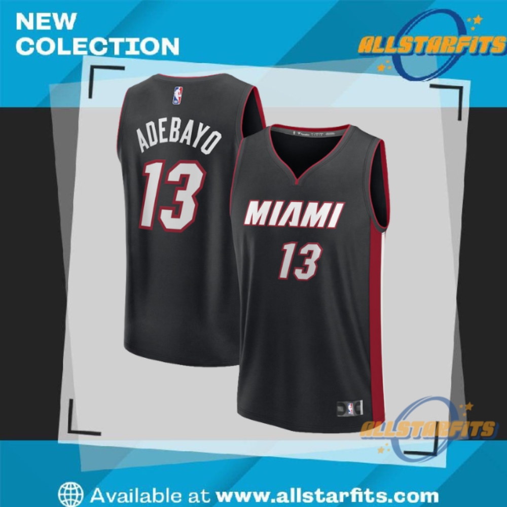 "Top 5 Must-Have Vintage and Tour Shirts for 2023 Fans" 9 Fanatics Bam Adebayo Miami Heat Youth Fast Break Replica Player Jersey