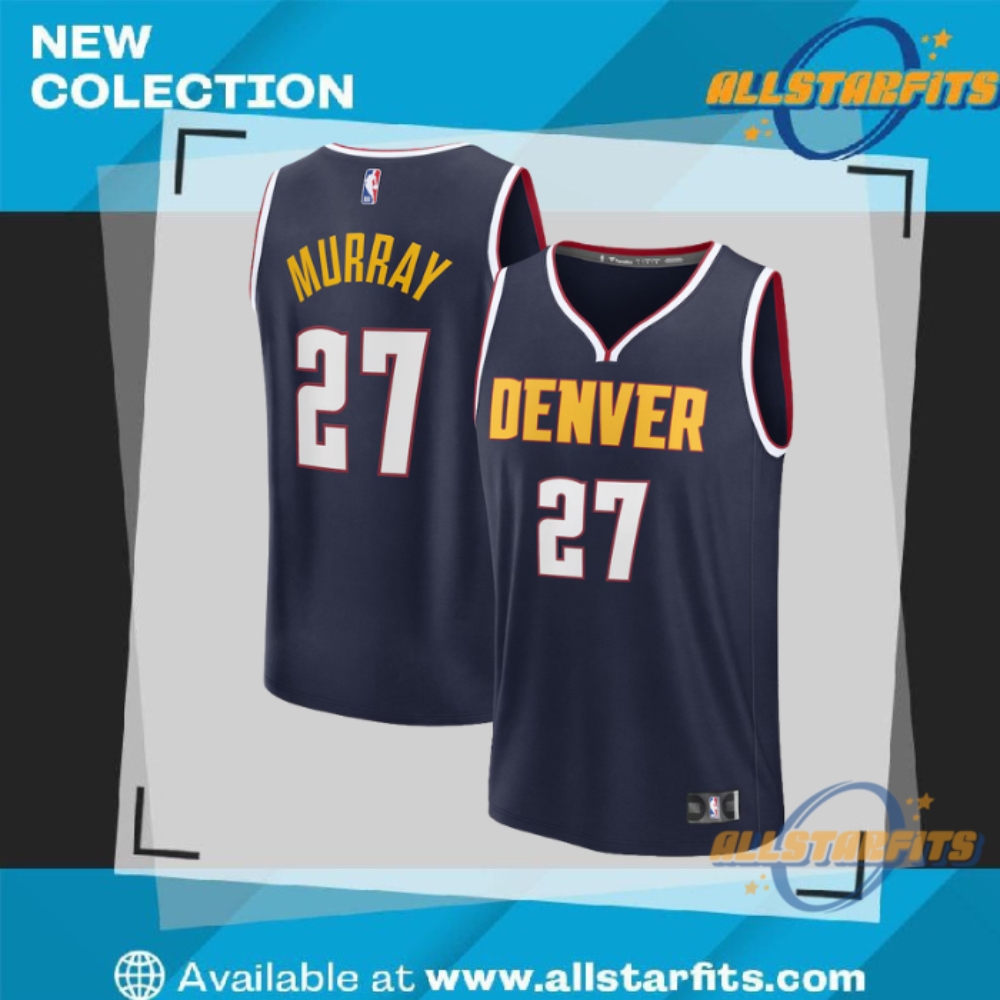 "Top 5 Must-Have Vintage and Tour Shirts for 2023 Fans" 10 Jamal Murray Denver Nuggets Youth Fast Break Replica Player Jersey