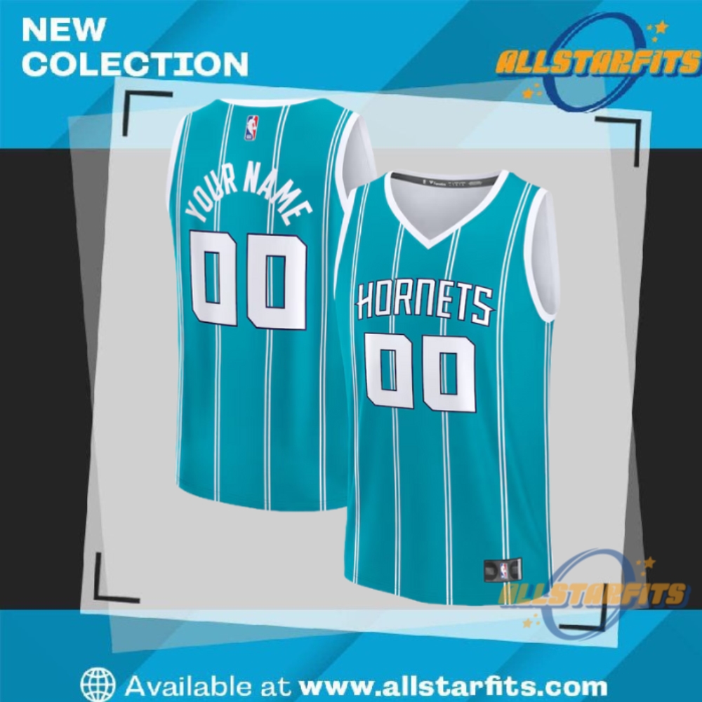 "Top 5 Must-Have Vintage and Tour Shirts for 2023 Fans" 15 Charlotte Hornets Youth Teal Fast Break Custom Replica Jersey