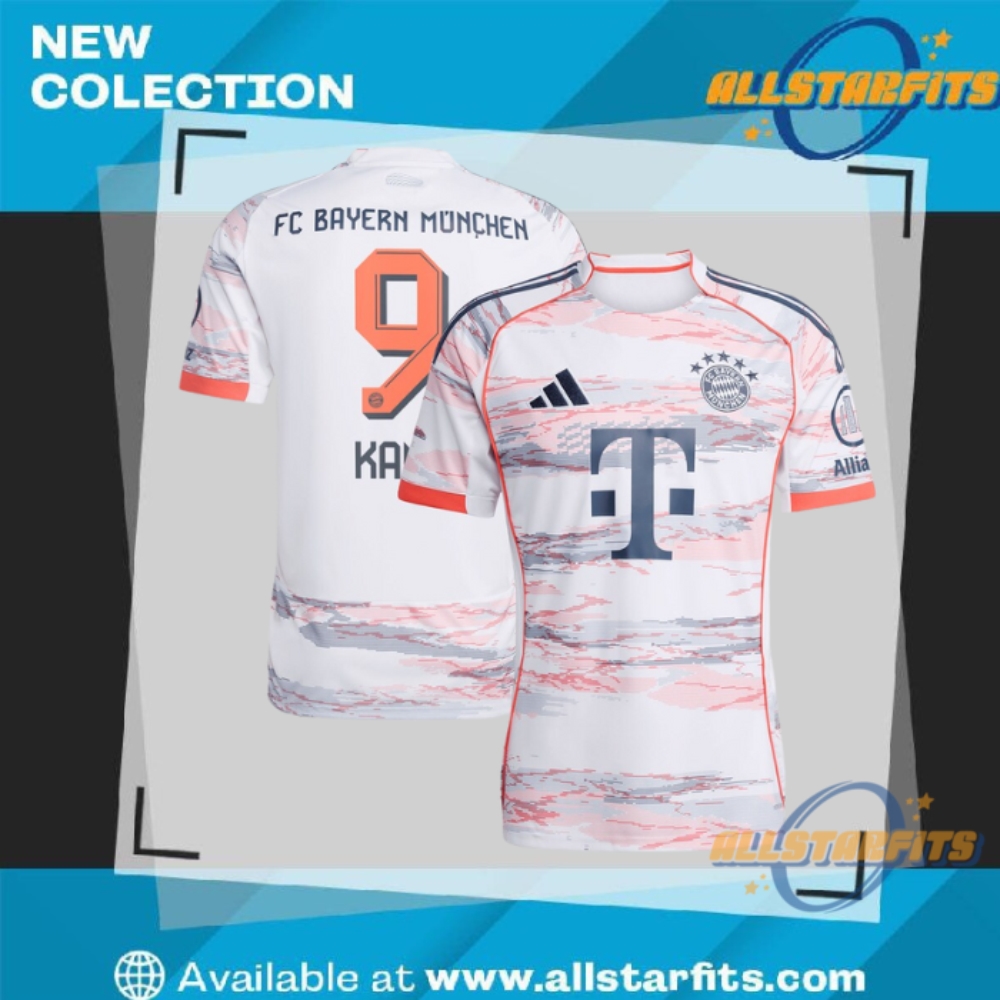 "Top 5 Must-Have Vintage and Tour Shirts for 2023 Fans" 20 Harry Kane Bayern Munich White Away Replica Player Jersey